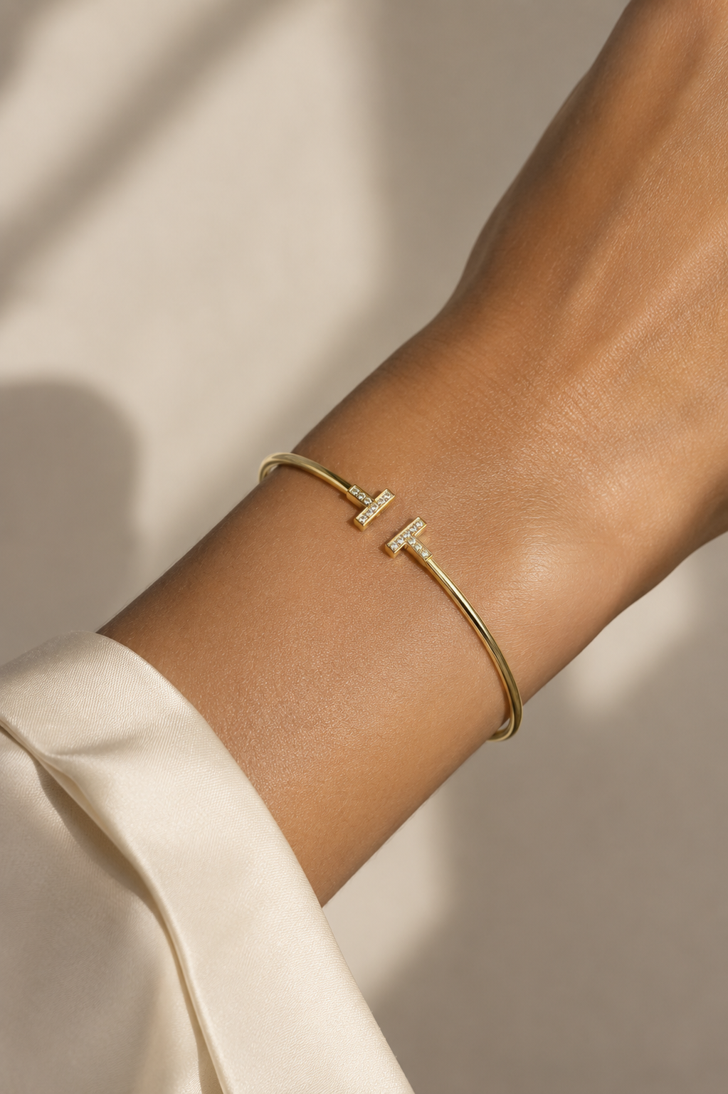 The Grace Bangle in Yellow Gold