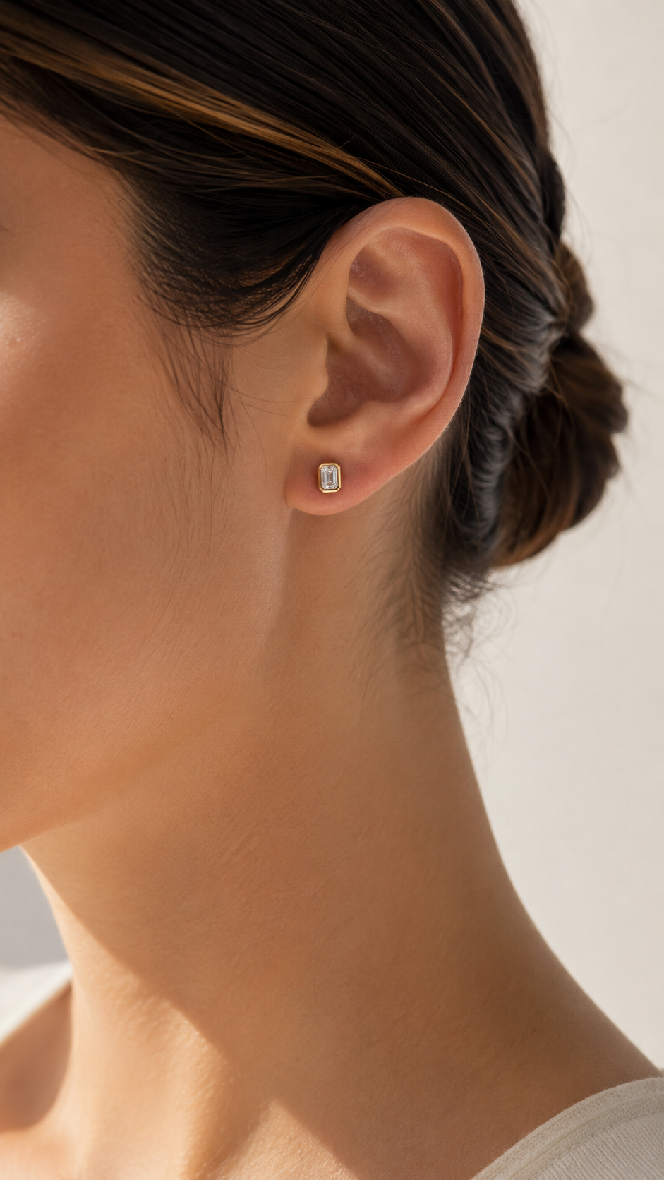 The Bezel Studs — Yellow Gold