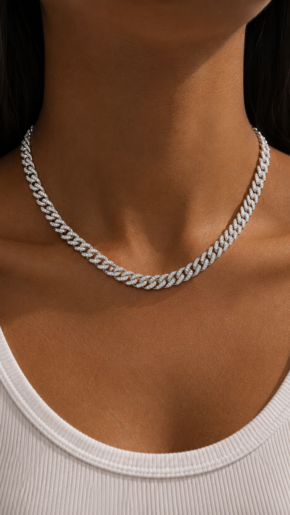 The Cuban — White Gold 16"
