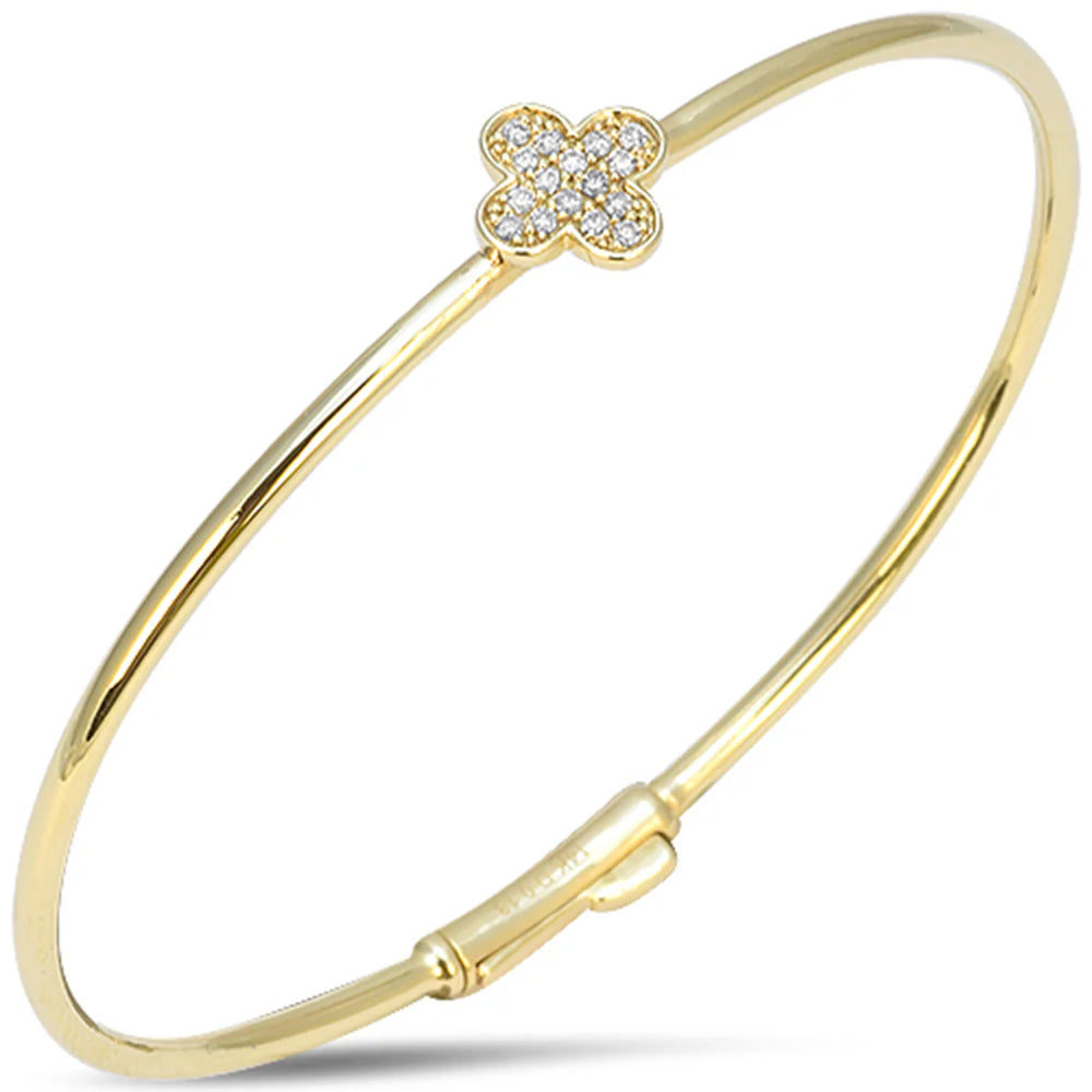 The Clover Bangle — Yellow Gold