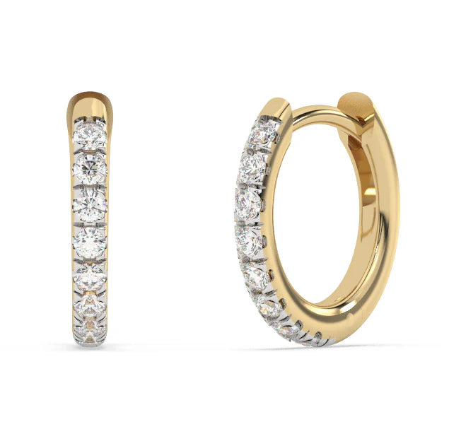 The Minette Hoops — Yellow Gold