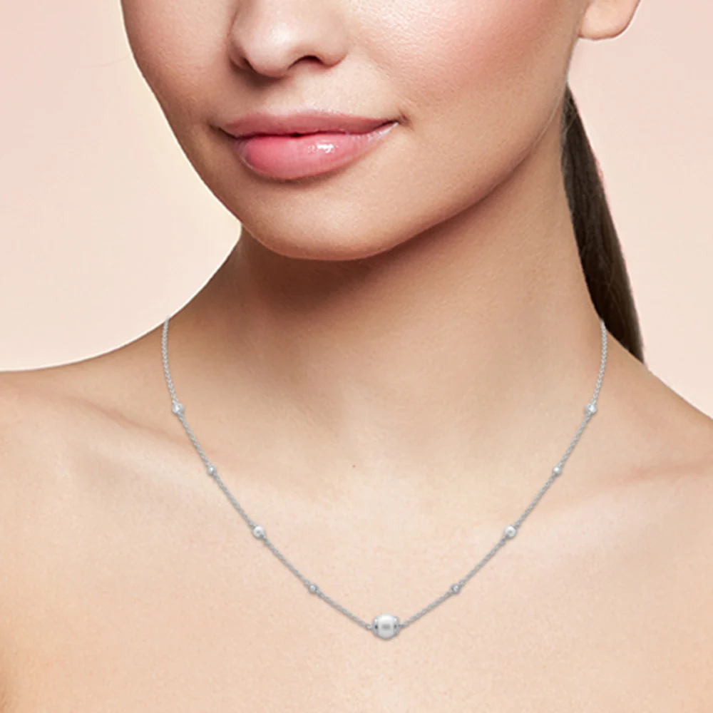 The Margot Pendant — White Gold