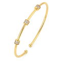 The Dot Cuff — Yellow Gold