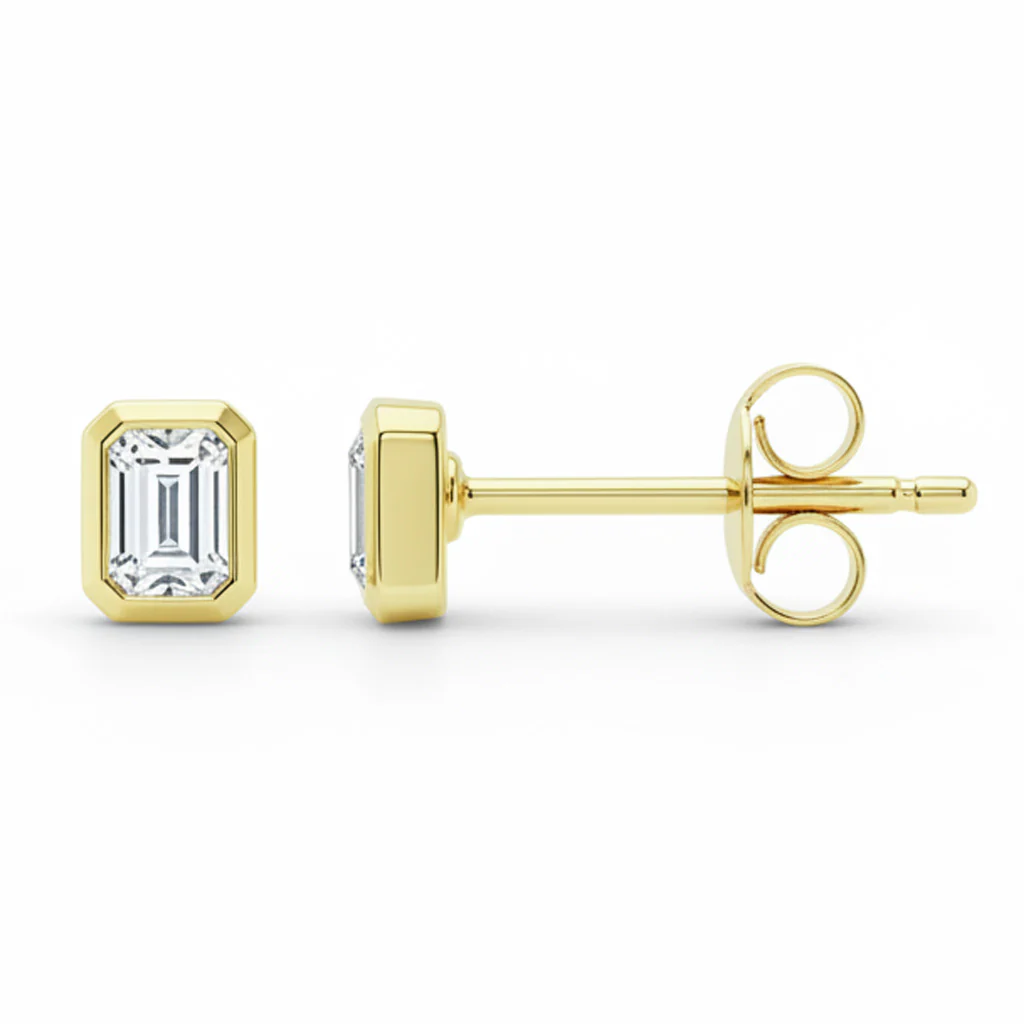 The Bezel Studs — Yellow Gold