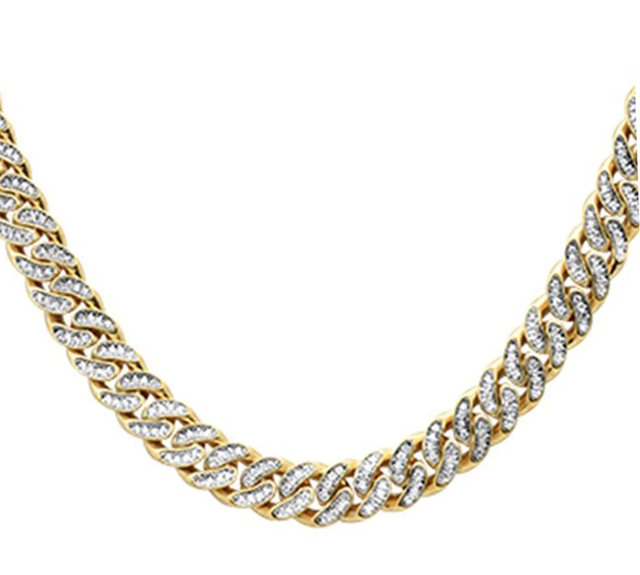 The Cuban — Yellow Gold 16"