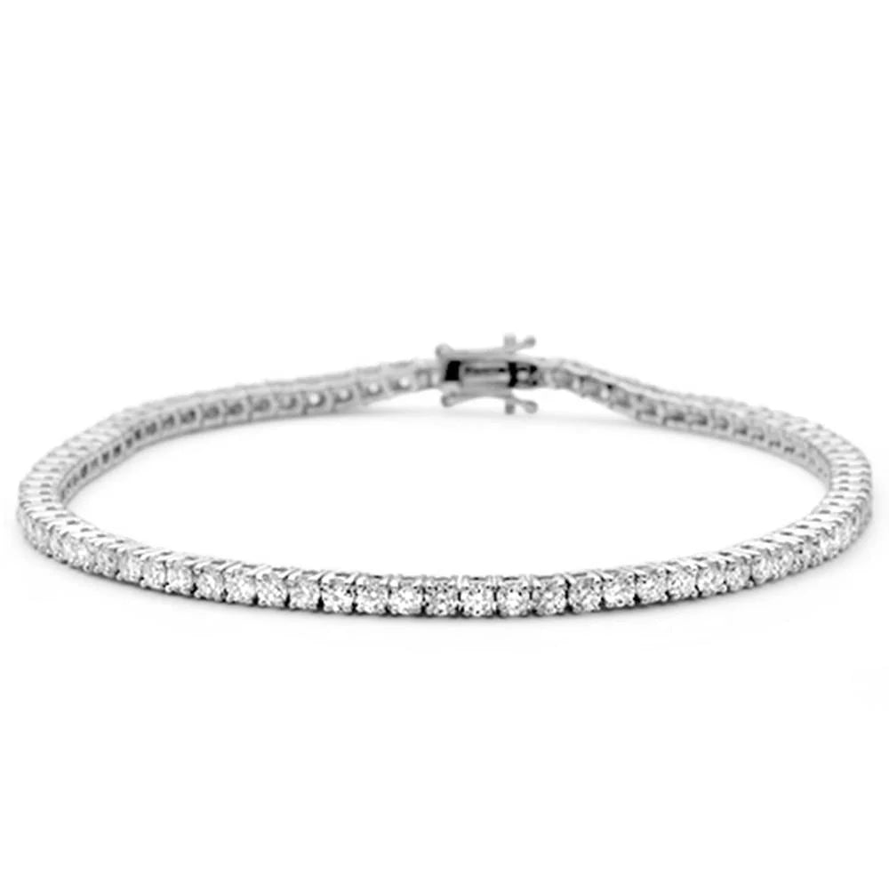 The Monaco Tennis Bracelet in White Gold